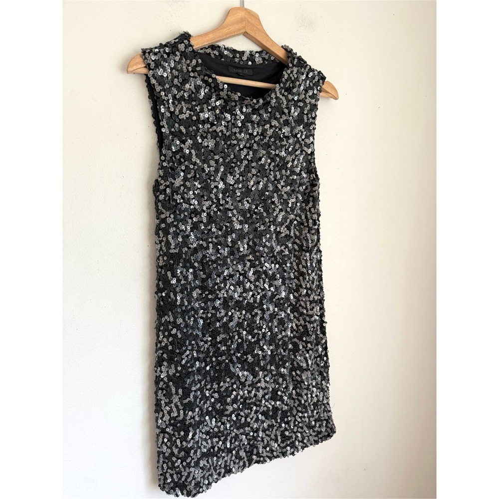 Rachel Zoe Iconic Cyrus Leather Sequin Mini Dress in Black 2 x-small - Picture 5 of 8